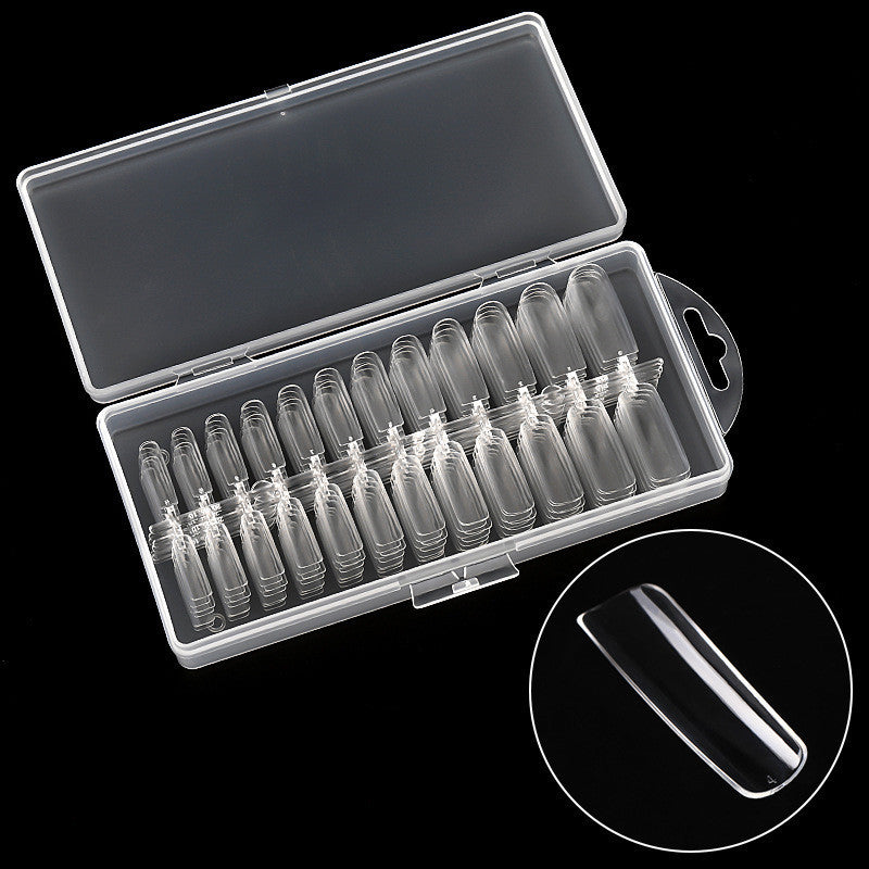 Nail Art Ultra-thin Seamless Box Sheet French Fake Nails