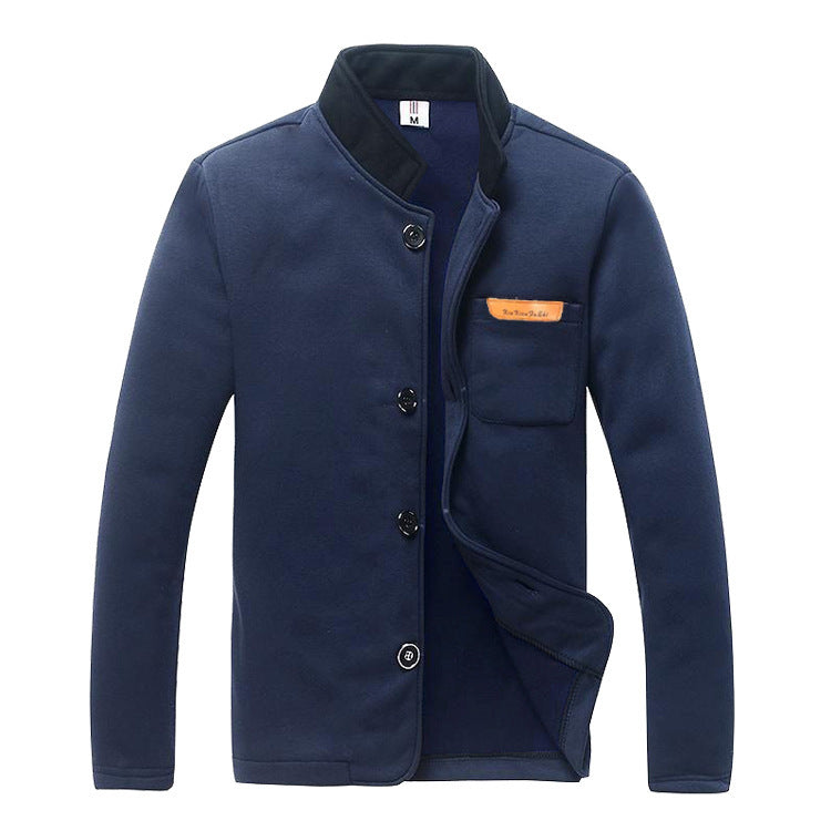 Fall new men's stand-up collar sweater
