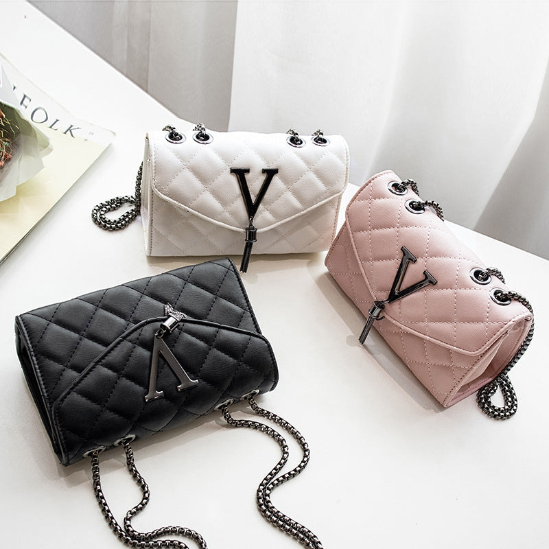 Bags for women elegant rhombus small square bags 2021 new fashion tassel decorative chain shoulder crossbody bag trendy