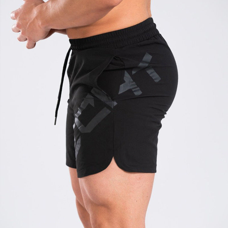 Elastic Thin Training Running Men's Casual Quick-drying Knee Length Summer Sports Shorts