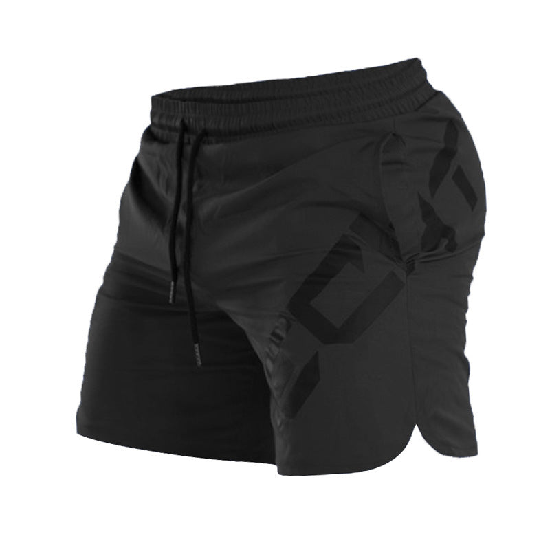 Elastic Thin Training Running Men's Casual Quick-drying Knee Length Summer Sports Shorts