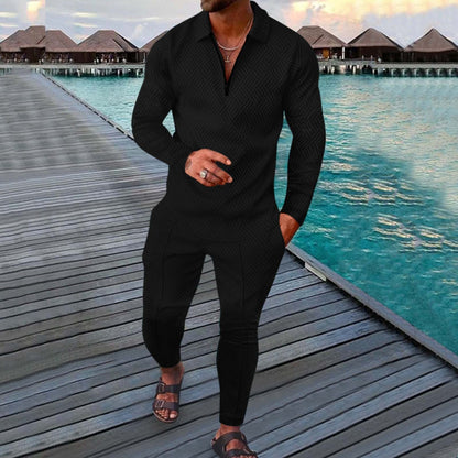 Autumn Long-sleeved Trousers Two-piece Sports And Leisure Men's Suit