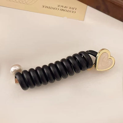 Plush Cute Braided Hair Phone Line Hair Ring Women