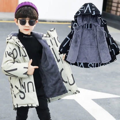 Children's Thick Padded Korean Winter Coat