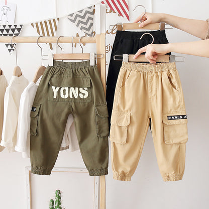 Spring And Autumn All-match Casual Pants Western Style Tooling Pants