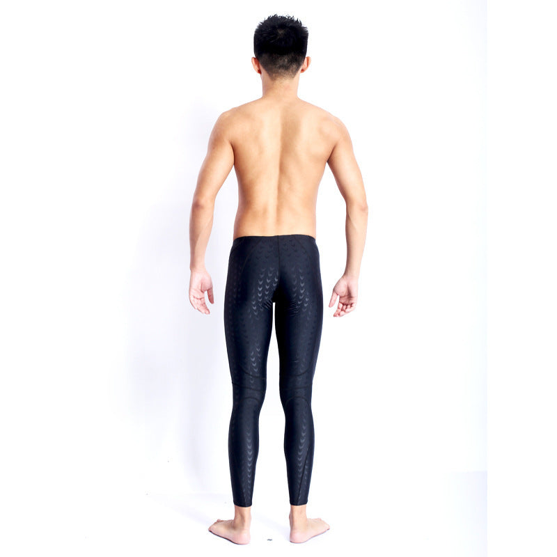 Competition Professional Long Quick-drying Drag Reduction Long Swimming Trunks