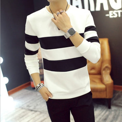 Long sleeve stitching bottoming shirt