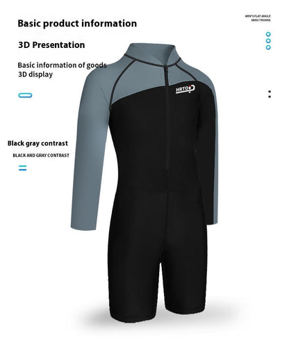 Men's Professional Diving One-piece Swimsuit