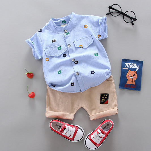 Summer Korean Style 1-4 Years Old Infant Children's Suit