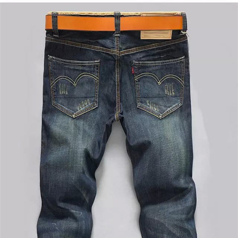 Men's retro pants straight-leg pants