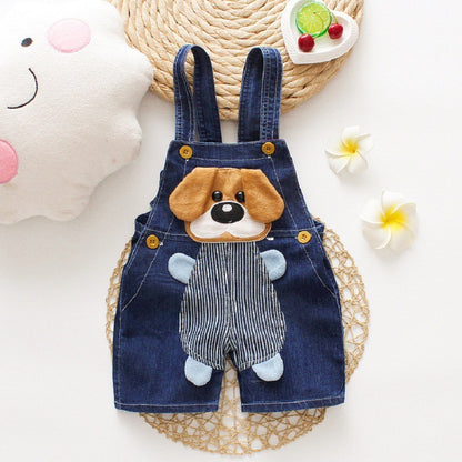 Children's summer denim overalls