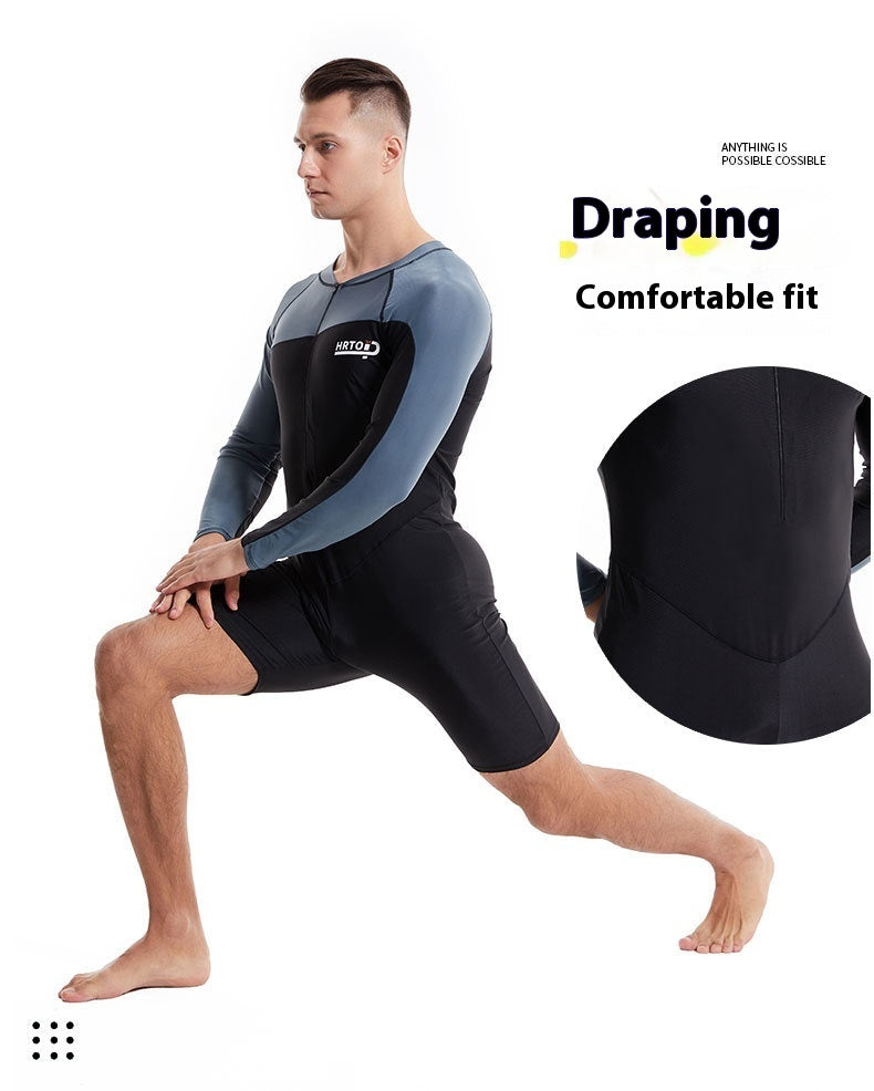 Men's Professional Diving One-piece Swimsuit