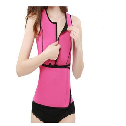 Rubber Body Sculpting Waistband Sports Waistcoat