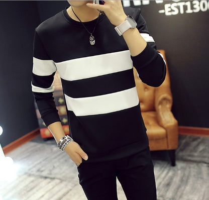 Long sleeve stitching bottoming shirt