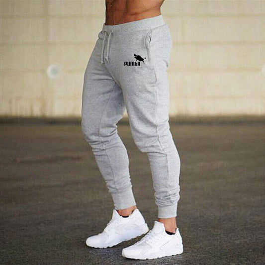 Sport European and American fitness printed casual trousers