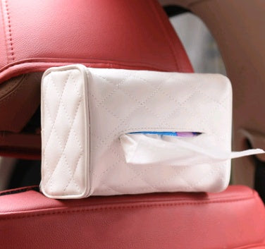 Sun visor chair back-mounted car interior tissue box creative car supplies paper towel set tray cute