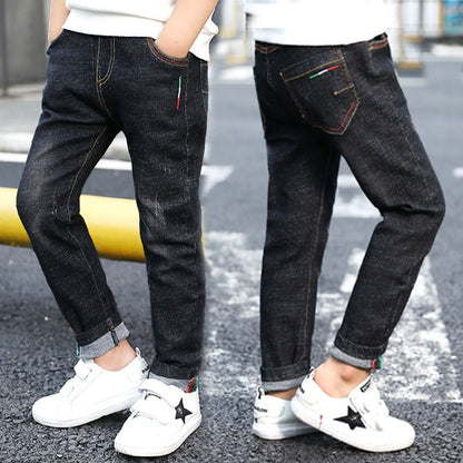 New Trendy Big Children's Pants Spring and Autumn Children's Trousers