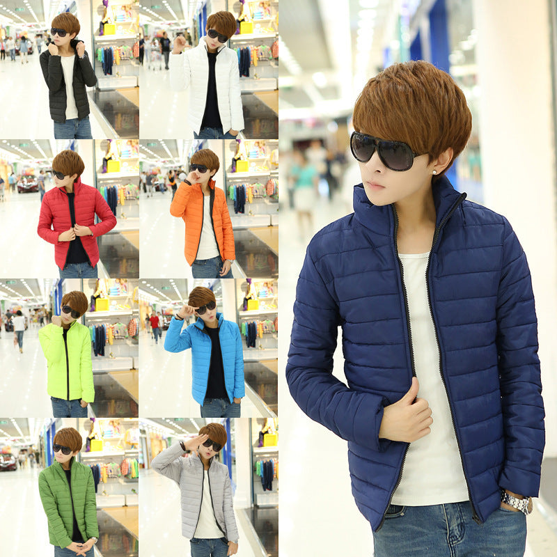 Lightweight Slim-Fit Stand-Collar Down Jacket