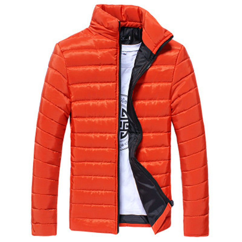 Lightweight Slim-Fit Stand-Collar Down Jacket