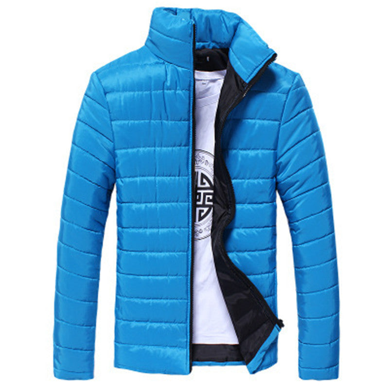 Lightweight Slim-Fit Stand-Collar Down Jacket