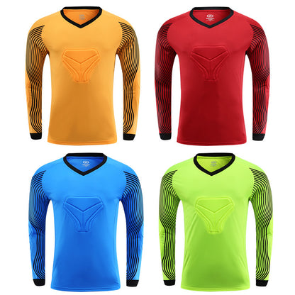 Football Goalkeeper Clothing Suit Thickened Goalkeeper Clothing Goalkeeper Shorts Football Uniform Jersey Gantry Shirt Short Sleeve Long Sleeve