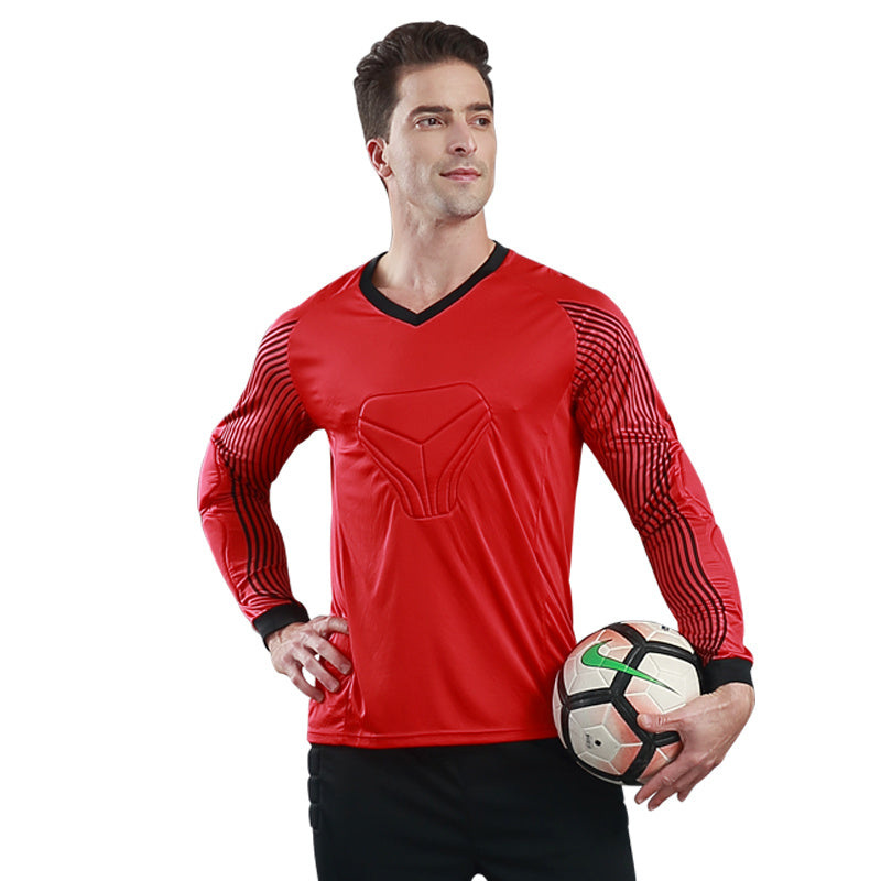 Football Goalkeeper Clothing Suit Thickened Goalkeeper Clothing Goalkeeper Shorts Football Uniform Jersey Gantry Shirt Short Sleeve Long Sleeve