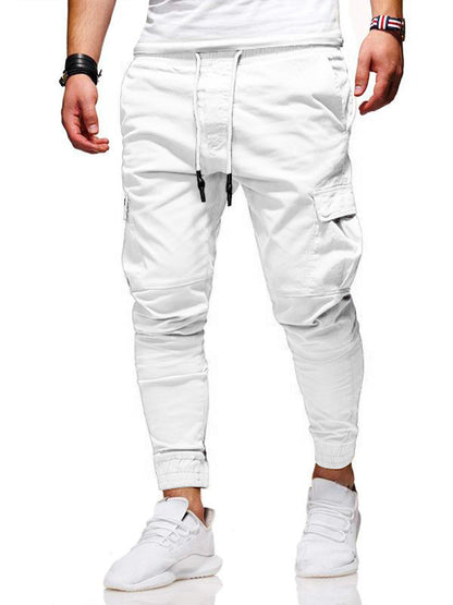 Tethered Elastic Sports Baggy Pants Long Casual Pants Jogging Pants