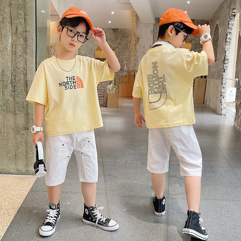 Summer Big Boy Handsome Tops, Children's Summer Clothes, Thin Style, Western Style