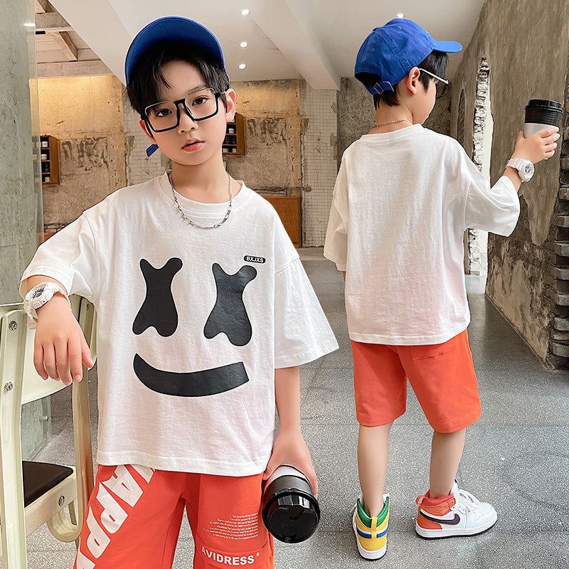 Summer Big Boy Handsome Tops, Children's Summer Clothes, Thin Style, Western Style