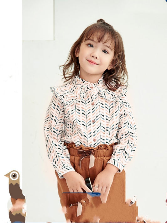 Girls foreign style baby shirt Korean shirt top