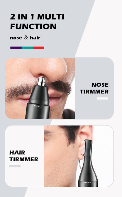 New Two-in-one Men's Nose Hair Trimming Cleaner