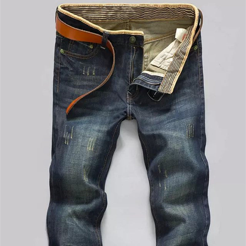 Men's retro pants straight-leg pants