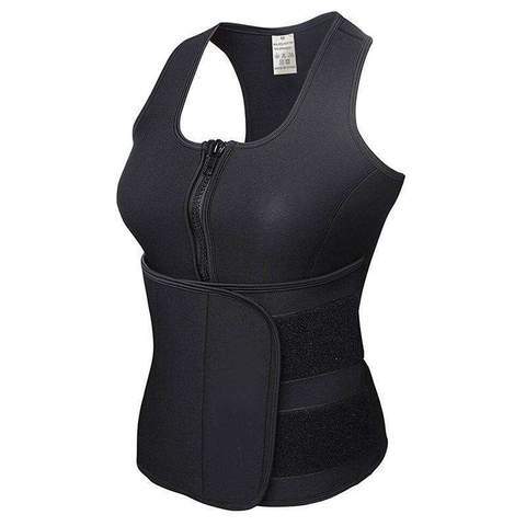 Rubber Body Sculpting Waistband Sports Waistcoat