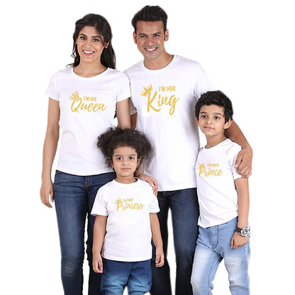 Crown King Family Wear Summer New Short-Sleeved T-Shirt Family Wear