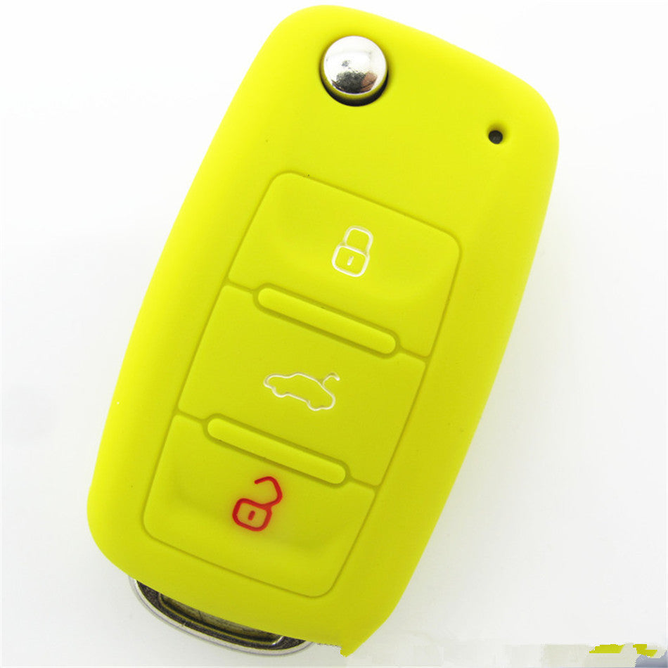 Silicone car key case