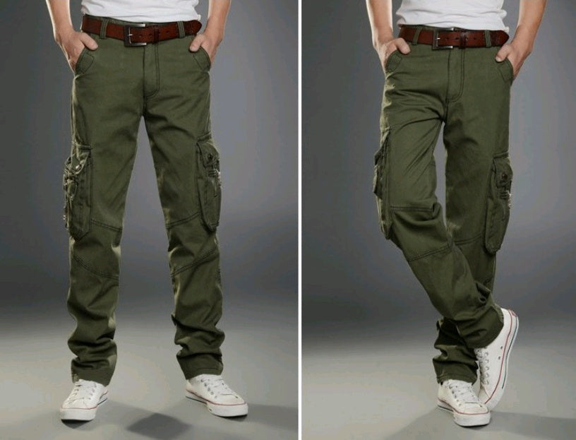 Men's multi-pocket overalls military pants casual trousers sports outdoor men's clothing