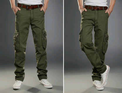 Men's multi-pocket overalls military pants casual trousers sports outdoor men's clothing