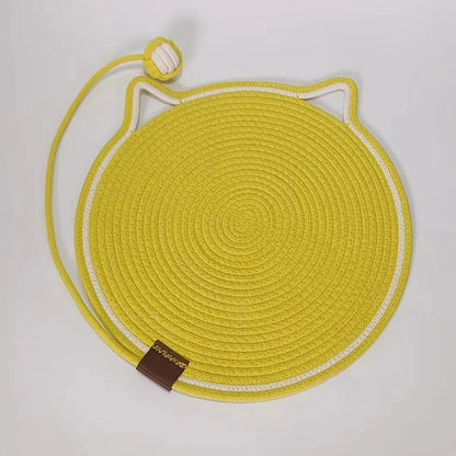 Braided Cotton Rope Cat Claw Mat Self Hi Ball One Piece Sleeping Mat Washable Anti Sticky Scratching Artifact Cat Scratching Mat Pet Products