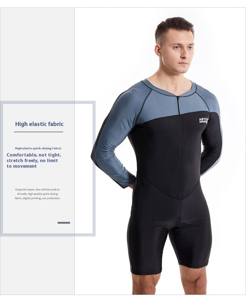 Men's Professional Diving One-piece Swimsuit