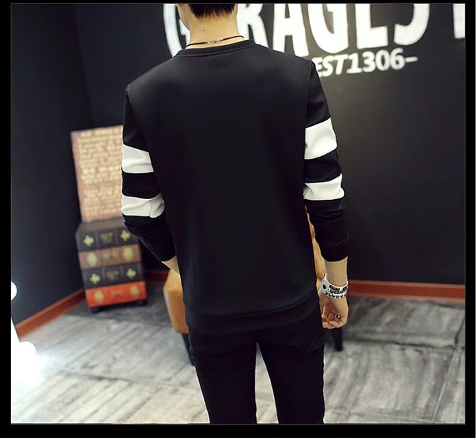 Long sleeve stitching bottoming shirt