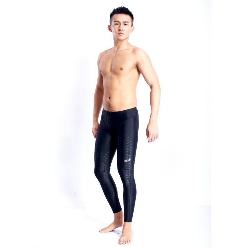 Competition Professional Long Quick-drying Drag Reduction Long Swimming Trunks