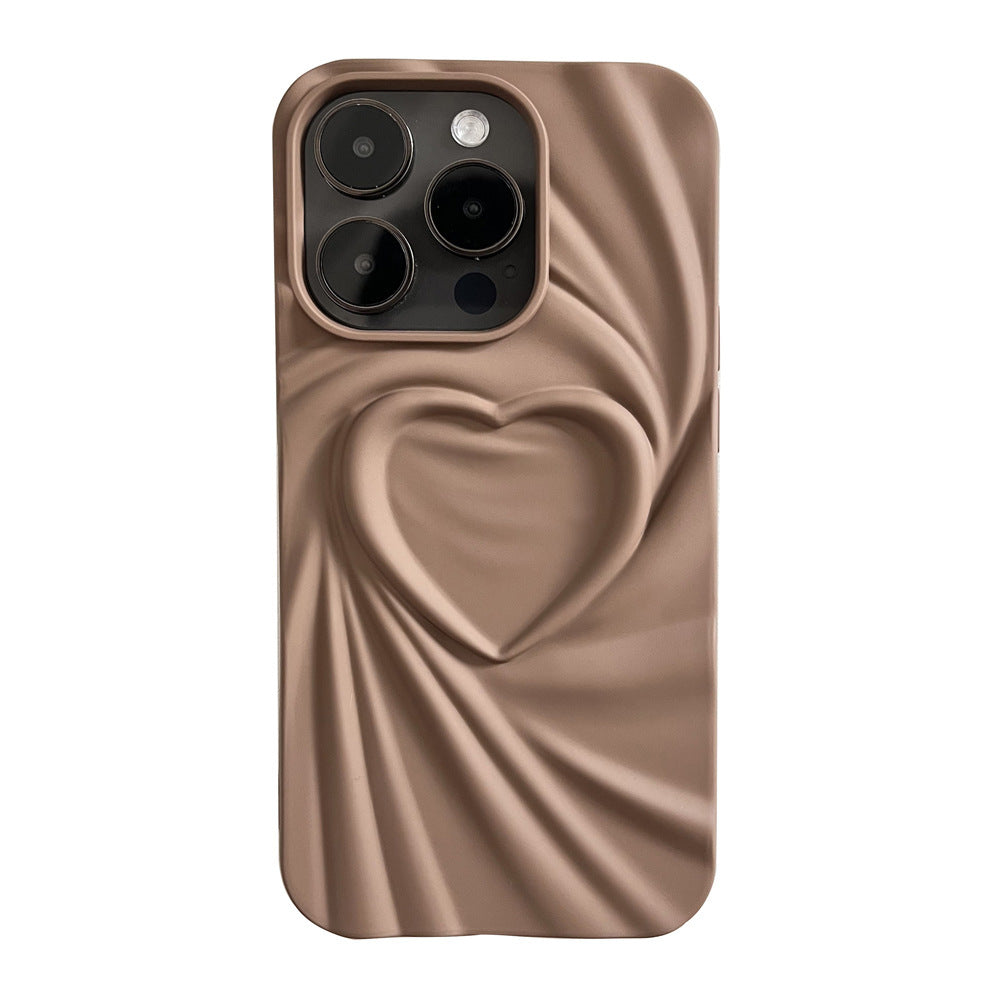 Creative Pleated Love Phone Case