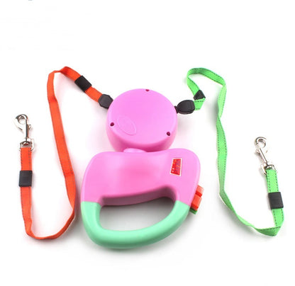 Retractable Dual Pet Dog Walking Leash