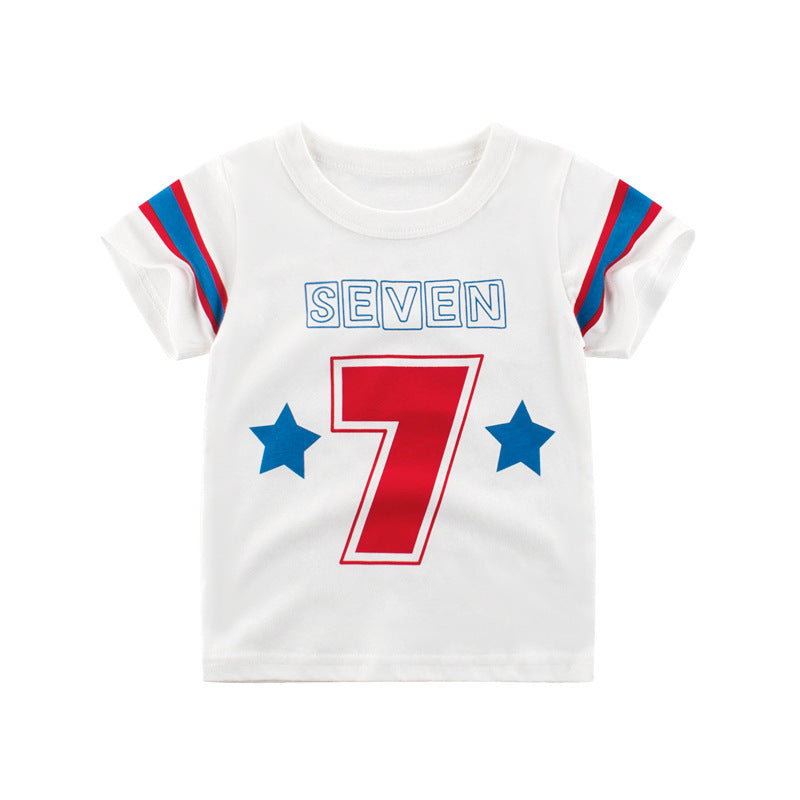 Children's wear new short sleeve T-shirt for boys in summer