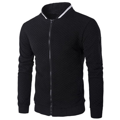 Men's Jacket Zipper Mock Neck Sweater