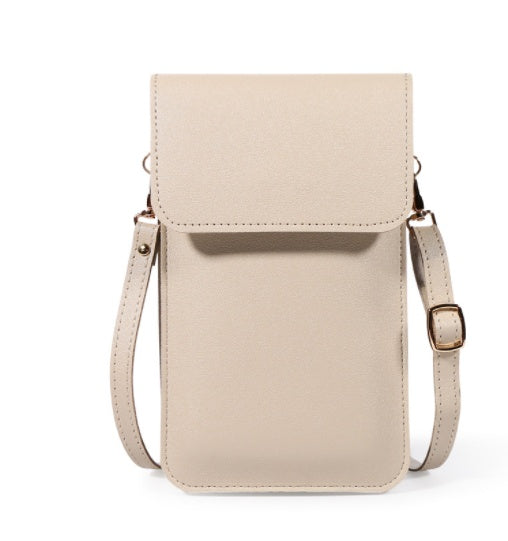 Mini Shoulder Crossbody Bags For Women Casual Solid Color Mobile Phone Bag Long Wallet