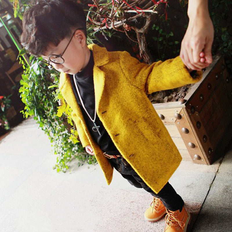 Boy's woolen coat children Korean version