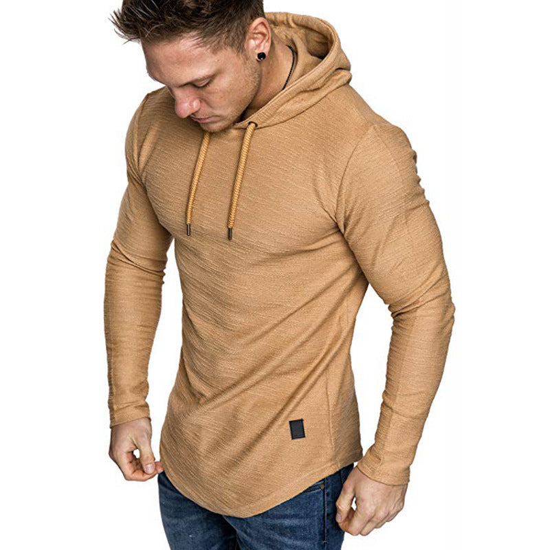 Men Hoodie Sweatshirt Casual Long Sleeve Slim Tops Gym T-shir