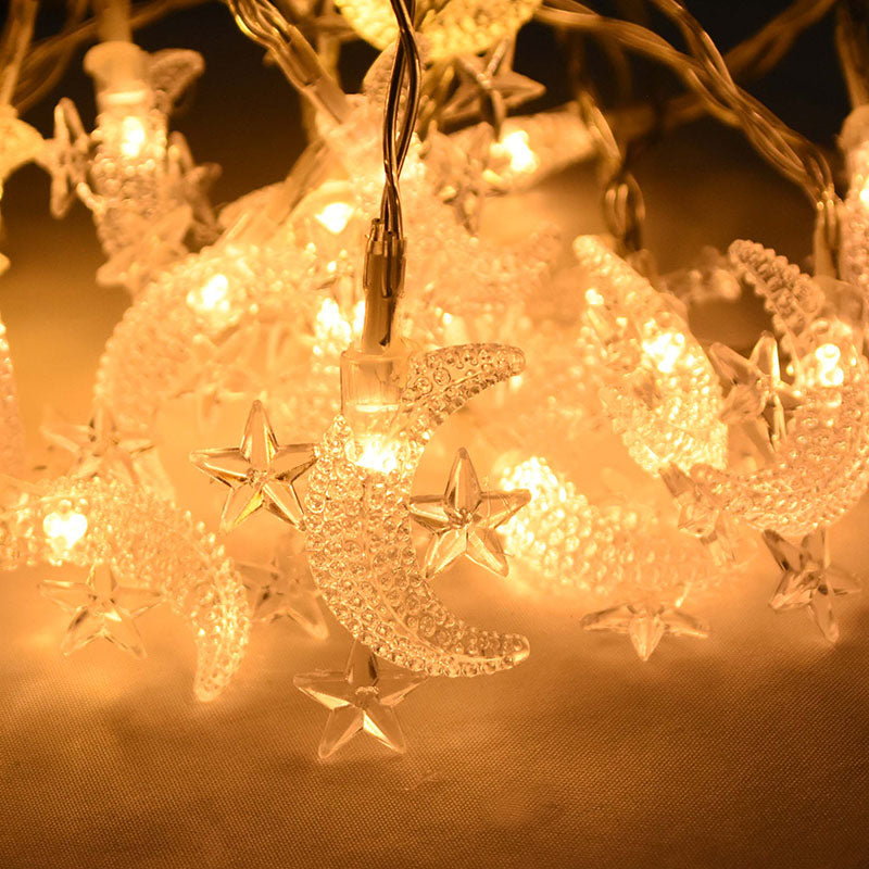 Star Moon Lantern String Christmas Day Decorative Lights