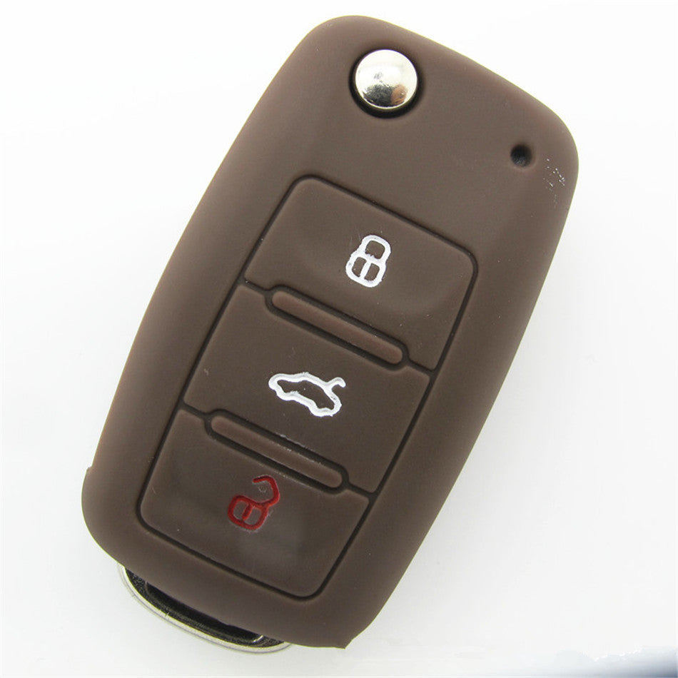 Silicone car key case